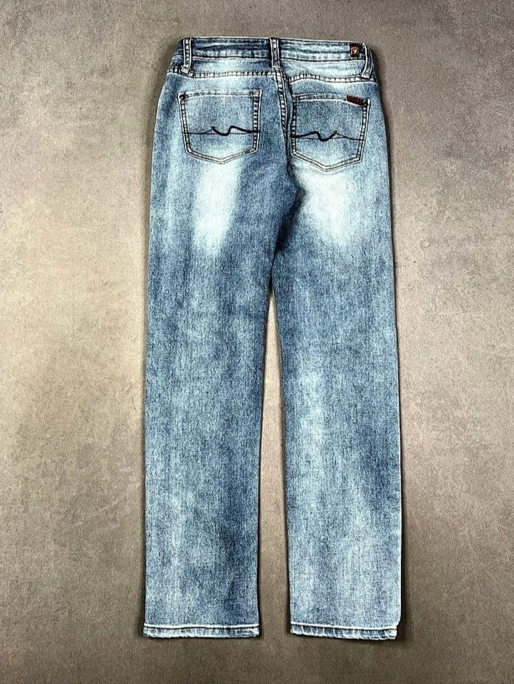 7 for all mankind Skinny Distressed Blue Jeans Waist 14